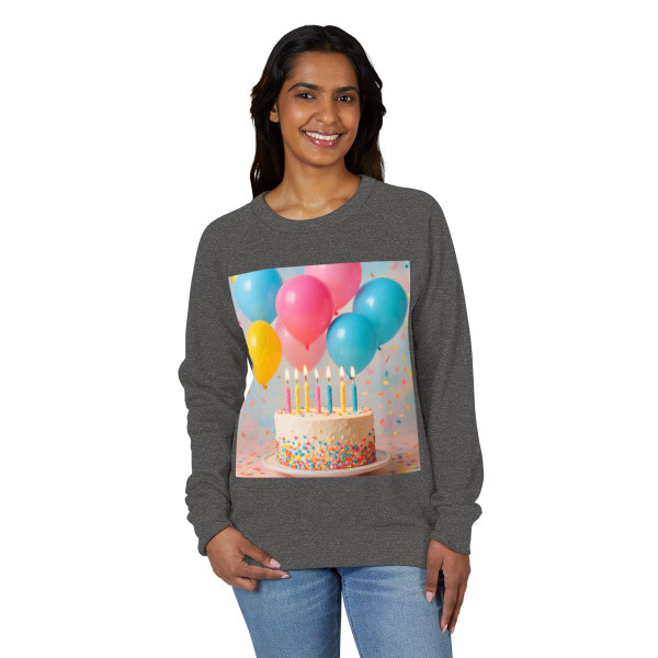 Joyful Birthday Bash - Unisex French Terry Raglan Crewneck
