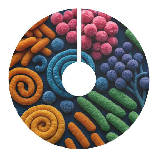 Microbial Cosmos - Christmas Tree Skirts