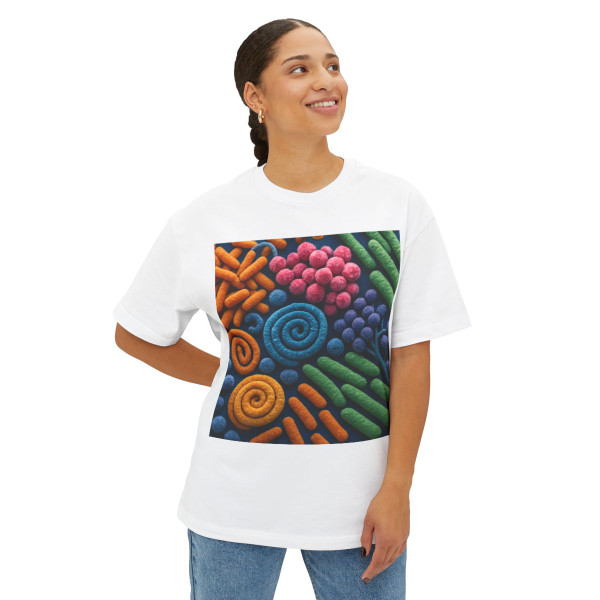 Microbial Cosmos - Unisex Oversized Boxy Tee