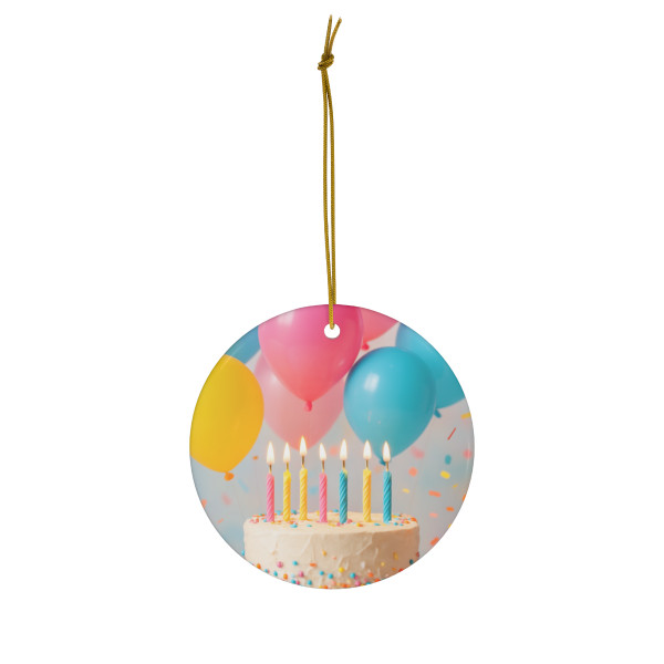 Joyful Birthday Bash - Ceramic Ornament, 1-Pack