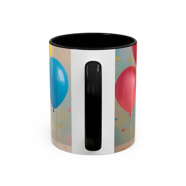 Joyful Birthday Bash - Accent Coffee Mug (11, 15oz)