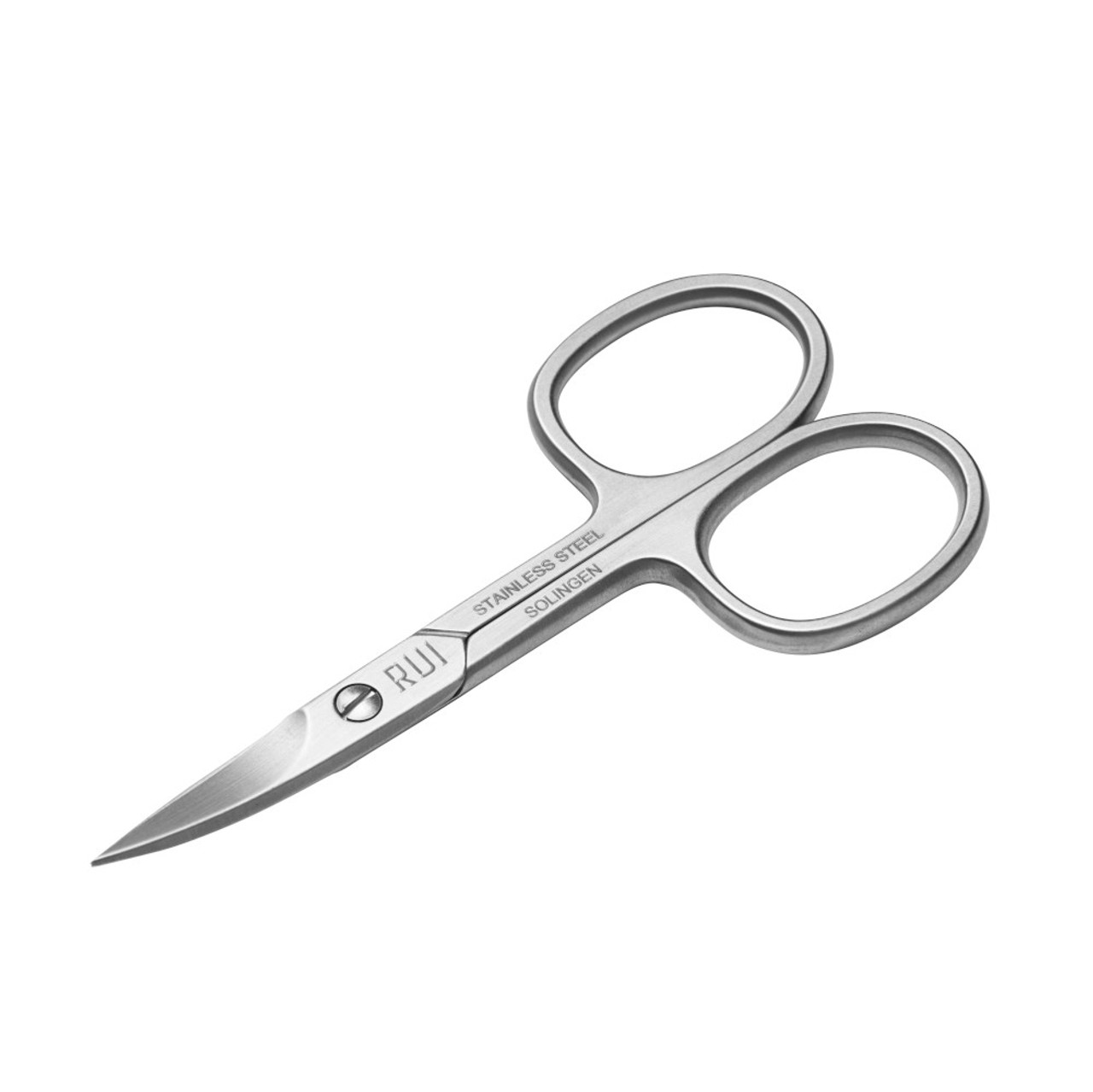 Rui Smiths Pro Precision Nail Scissors | Stainless Steel Manicure Pedicure Trimmer Cutter with Micro-Serrated, Anti-Skid, Curved Cutting Edges | Made