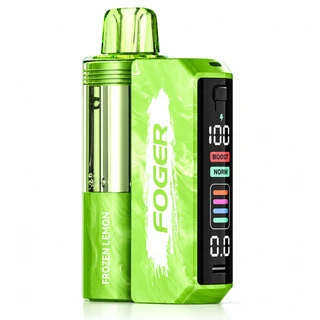 Frozen Lemon Foger Switch Pro Kit disposable vape device, 30,000 puffs, 5% (50mg) nicotine, Dual mesh coil