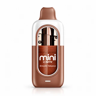 Smooth Tobacco Fifty Bar mini disposable vape device, 5% nicotine