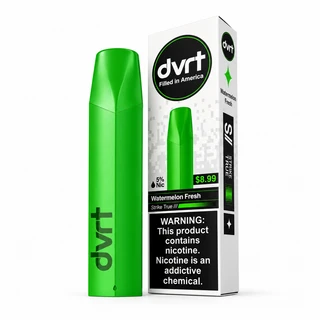 Watermelon Fresh Fifty Bar dvrt shown with its retail box, 5% nicotine