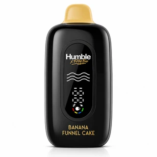 Banana Funnel Cake Fifty Bar X Humble disposable vape device, 20,000 puffs, 5% nicotine