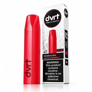 Strawberry Kiwi Fifty Bar dvrt shown with its retail box, 5% nicotine