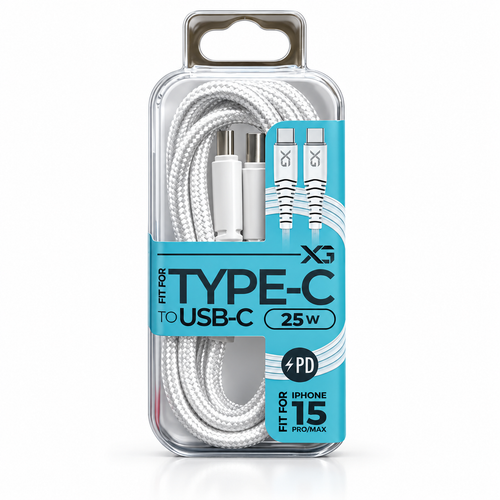 type-c charger from Xpress Gear 25W iPhone cable USB-C to USB-C