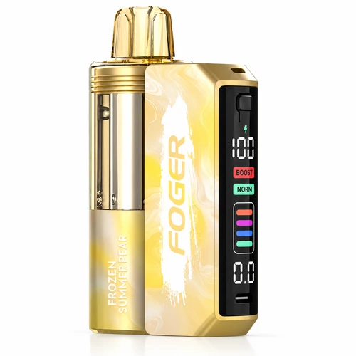 Frozen Summer Pear Foger Switch Pro Kit disposable vape device, 30,000 puffs, 5% (50mg) nicotine, Dual mesh coil