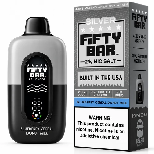 Blueberry Cereal Donut Milk – Fifty Bar Silver Ser
