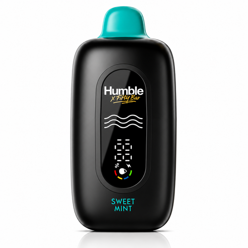 Sweet Mint Fifty Bar X Humble disposable vape device, 20,000 puffs, 5% nicotine