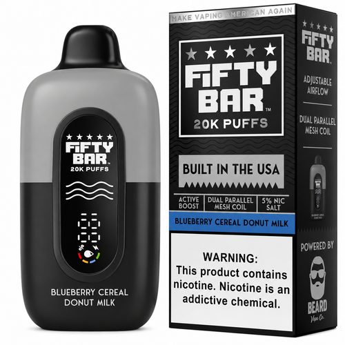 Blueberry Cereal Donut Milk – Fifty Bar Black Seri