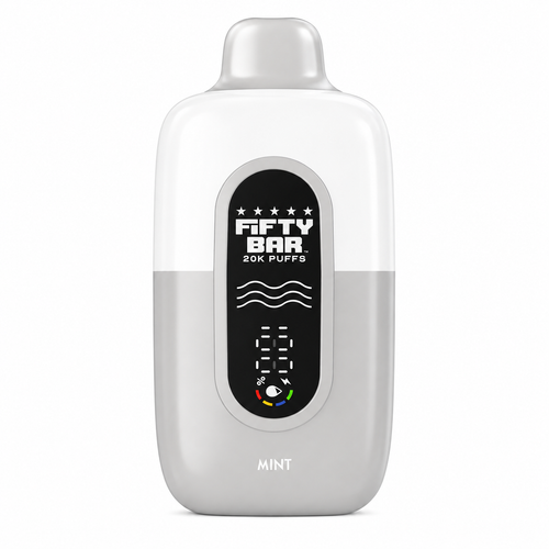 Mint Fifty Bar Nixodine disposable vape device, 20,000 puffs, tobacco-free 6-methyl nicotine