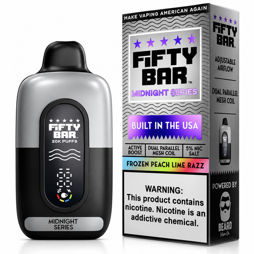 Frozen Peach Lime Razz – Fifty Bar Midnight Series