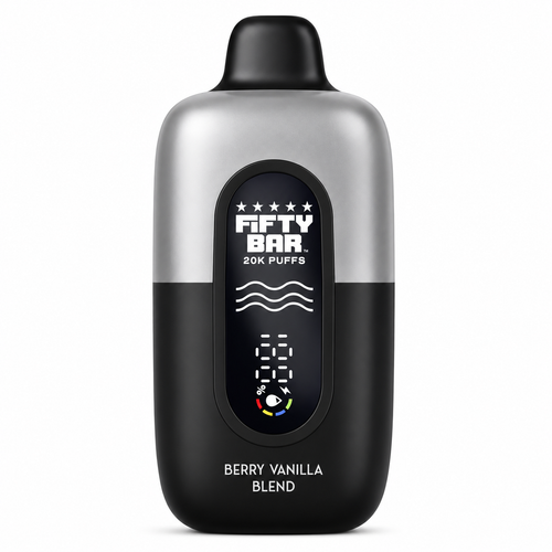 Berry Vanilla Blend Fifty Bar Nixodine disposable vape device, 20,000 puffs, tobacco-free 6-methyl nicotine