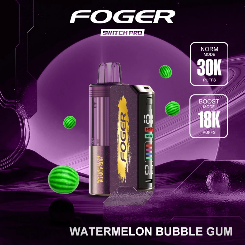 Watermelon Bubble Gum Foger Switch Pro Kit 30K puffs disposable vape