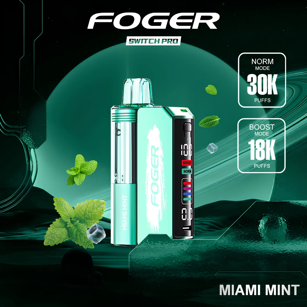 Miami Mint Foger Switch Pro Kit 30K puffs disposable vape