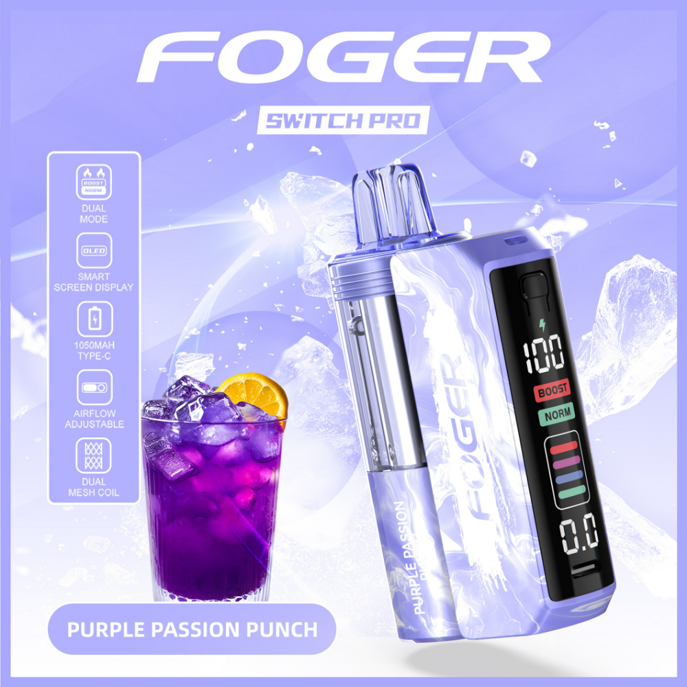 Purple Passion Punch Foger Switch Pro Kit 30K puffs disposable vape
