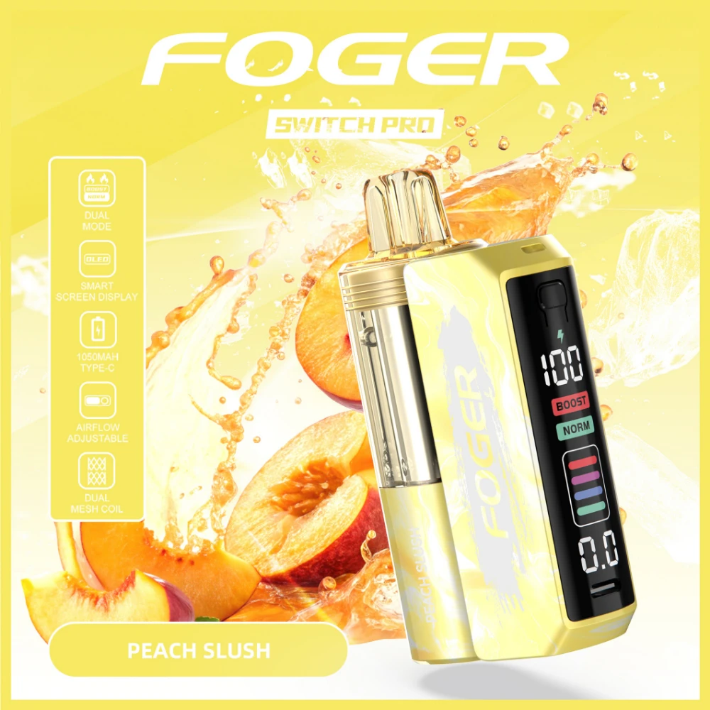 Peach Slush Foger Switch Pro Kit 30K puffs disposable vape