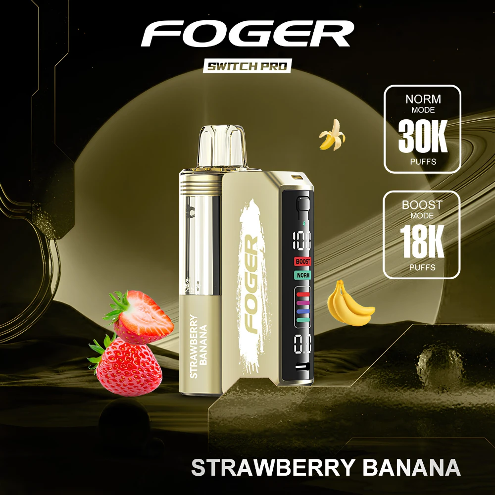 Strawberry Banana Foger Switch Pro Kit 30K puffs disposable vape