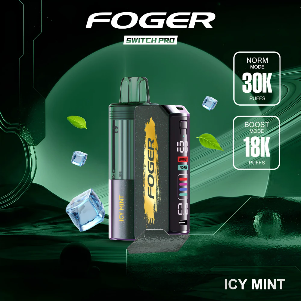 Icy Mint Foger Switch Pro Kit 30K puffs disposable vape