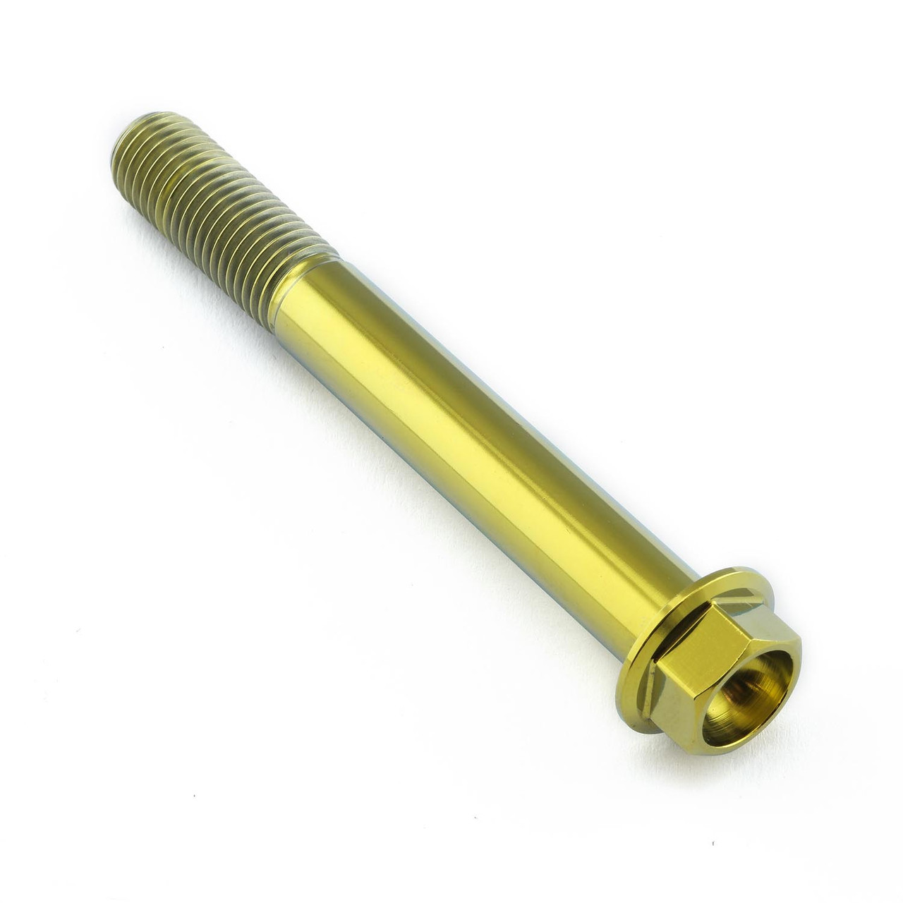 Bullone In Titanio M10 X 1,5 X 80 Mm, Testa A Tappo E Flangia Esagonale