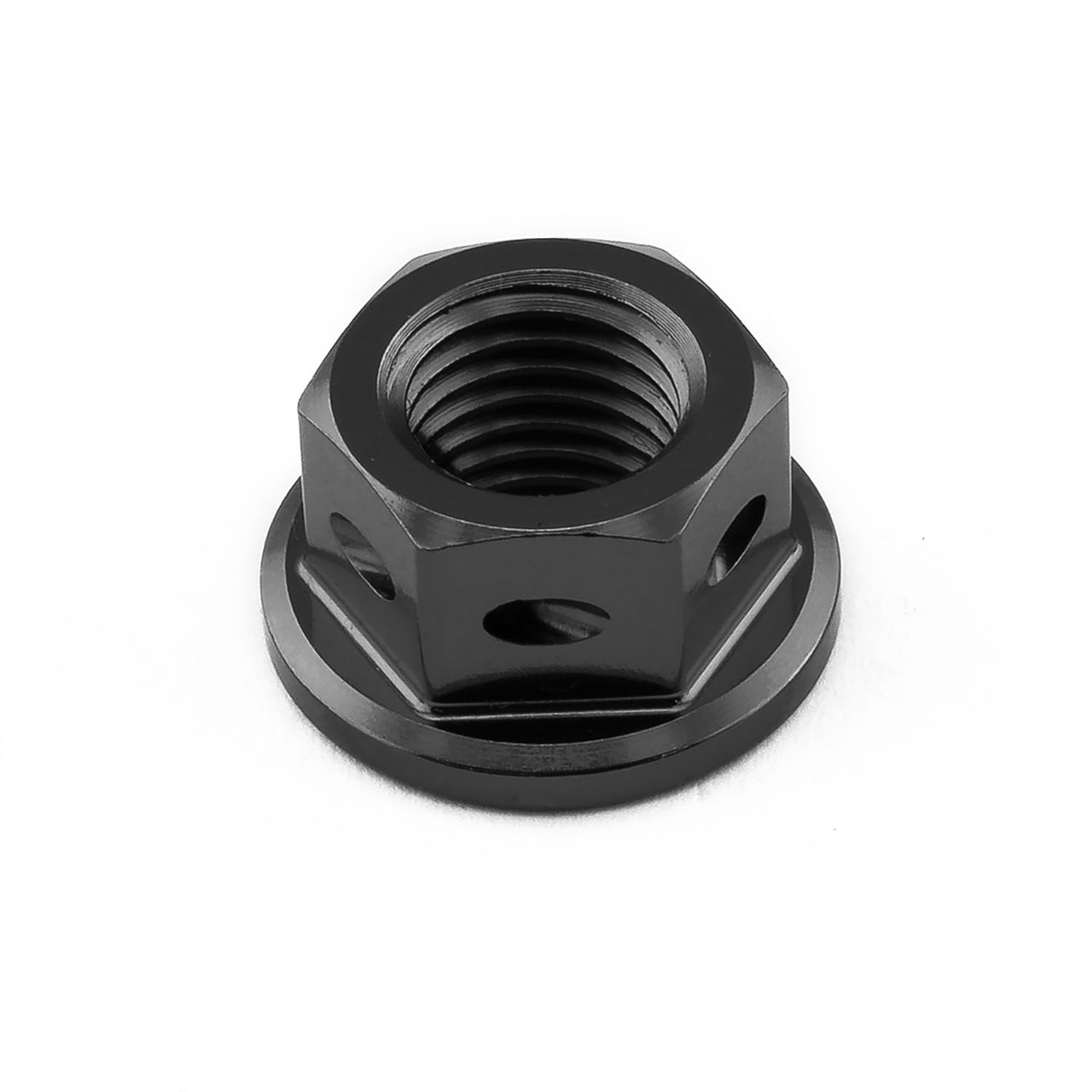 M8 X 1.25 Titanio Bi Esagonale Flangia Dado 12 Point Ti Pignone Gr5 CNC Ducati - Foto 3