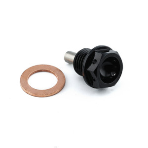 Ergal vite coppa olio magnetica M14 x (1.50mm) x 12mm Nero Ergal vite coppa olio magnetica M14 x (1.50mm) x 12mm Nero
