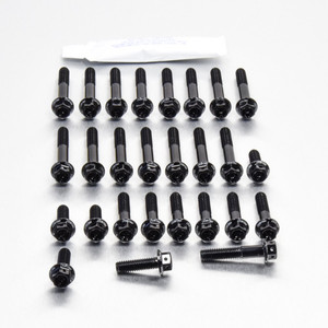 Kit Viti Ergal Carter Motore XL700 VA8 Transalp '07+ Testa Forata Corsa Nero Kit Viti Ergal Carter Motore XL700 VA8 Transalp '07+ Testa Forata Corsa Nero