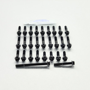 Kit Viti Ergal Carter Motore CBR600RR '03-'06 Testa Forata Corsa Nero Kit Viti Ergal Carter Motore CBR600RR '03-'06 Testa Forata Corsa Nero