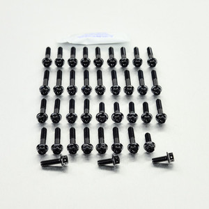 Kit Viti Ergal Carter Motore CBR600RR '07-'10 Testa Forata Corsa Nero Kit Viti Ergal Carter Motore CBR600RR '07-'10 Testa Forata Corsa Nero