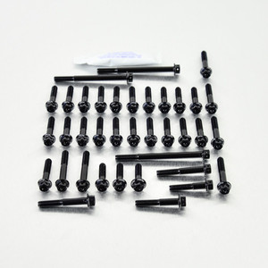 Kit Viti Ergal Carter Motore CBR1000RR FiRBElade Testa Forata Corsa Nero Kit Viti Ergal Carter Motore CBR1000RR FiRBElade Testa Forata Corsa Nero