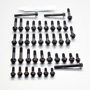 Kit Viti Ergal Carter Motore SL Falco 1000 99+ Testa Forata Corsa Nero Kit Viti Ergal Carter Motore SL Falco 1000 99+ Testa Forata Corsa Nero