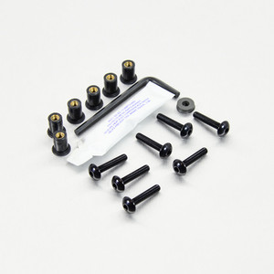 Kit Viti Ergal Plexiglass 7 Viti Special Nero Kit Viti Ergal Plexiglass 7 Viti Special Nero