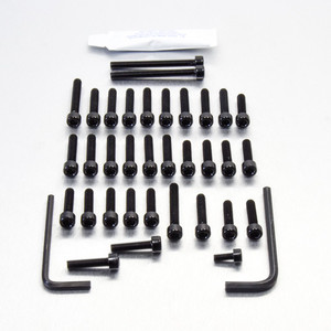 Kit Viti Ergal Carter Motore ZX-6R G1-G2 Ninja '98-'99 Nero