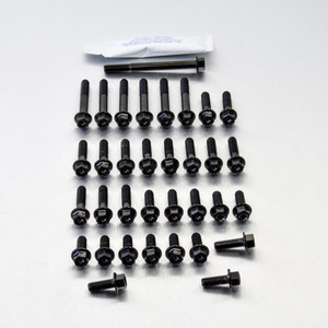 TItanio - Kit viti MotoreKawasaki Z250/SL Ninja Testa Esagonale Flang Nero TItanio - Kit viti MotoreKawasaki Z250/SL Ninja Testa Esagonale Flang Nero