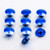 Bottoni Ergal per Vite M5 - brugola 4mm - conf. da 10 Blu