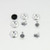 Viti Testa Svasata Brugola 6x15mm e rondelle - Conf da 4 Argento