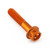Ergal - Testa Forata M5 x (08mm) x 25mm Laserata Arancio