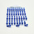 Kit Viti Ergal Carter Motore CBR600RR '07-'10 Testa Forata Corsa Blu