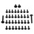 Kit viti carena Ergal BMW R1150RT '00-'02 Nero