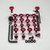Kit viti carena Ergal Honda CBR300 Rosso