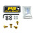 Kit Viti Ergal Plexiglass 4 Viti e Collari Oro