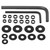 Kit viti carena Inox Yamaha FZS 600 Fazer '97-'99