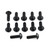 Vite Disco Freno Inox BMW M8x25mm Conf da 12 Nero