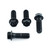 Kit Viti Inox Montaggio Pinza Freno Ant. Nero
