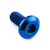 Viti Disco Titanio Triumph Post (3mm collarino) Blu