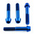 Titanio - Kit Viti Testa Conica Montaggio Pinza Radiale Ant. M10x(1.25mm)x60mm Blu