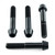 Titanio - Kit Viti Testa Conica Montaggio Pinza Radiale Ant. M10x(1.25mm)x60mm Nero