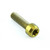 Titanio Vite Torx Testa Cilindrica M8x(1.25mm)x30mm T45 Oro Titanio Vite Torx Testa Cilindrica M8x(1.25mm)x30mm T45 Oro